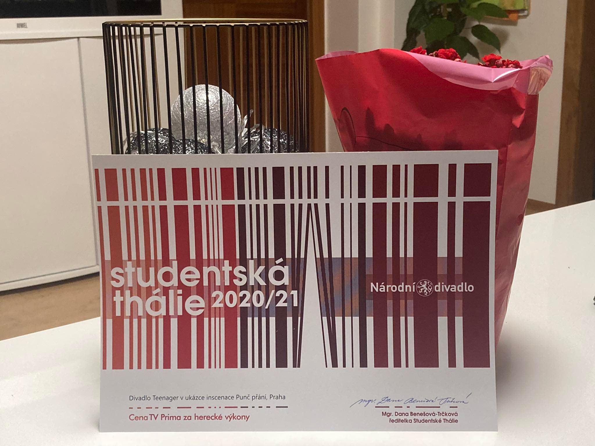 Punč přání - předání studentské Thálie